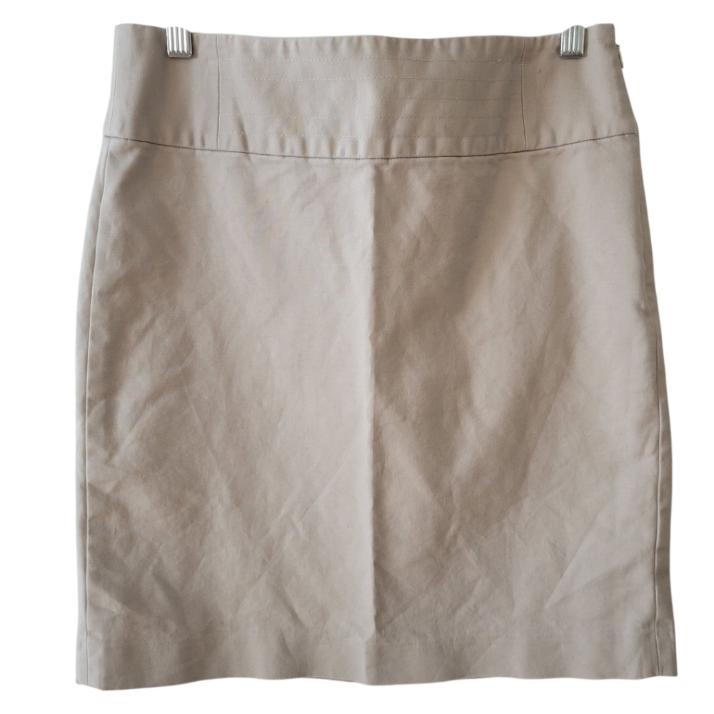 Banana Republic Khaki Tan Cotton Skirt Size 8‎